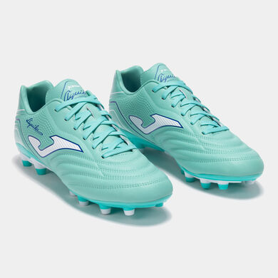 Botas fútbol Aguila 25 terreno firme FG turquesa