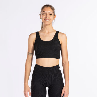 SUJETADOR DEPORTIVO MUJER DAPHNE NEGRO