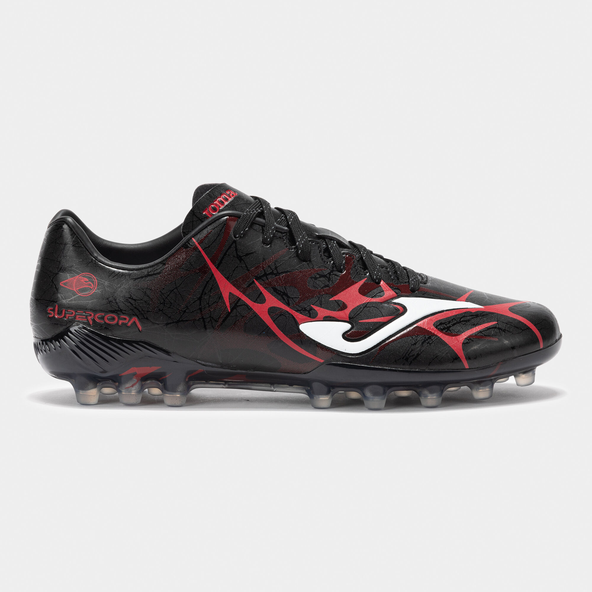 Football boots Super Copa 25 artificial grass black red | JOMA®