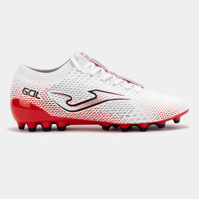 Botas f&uacute;tbol Gol 26 c&eacute;sped artificial AG blanco