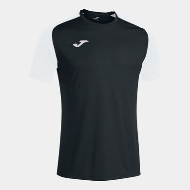 Tricou cu m&acirc;necă scurtă bărbaȚi Academy IV negru alb