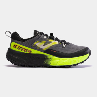Zapatillas trail Tk.Sima 23 hombre negro amarillo flúor