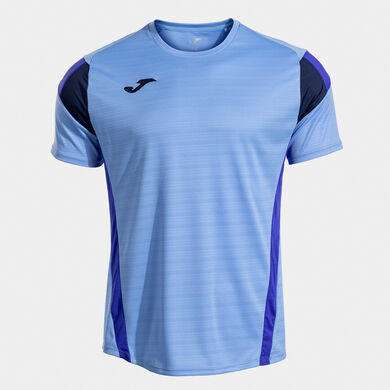 Shirt short sleeve man Montreal sky blue dark navy