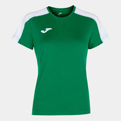 Camiseta manga corta mujer Academy III verde blanco