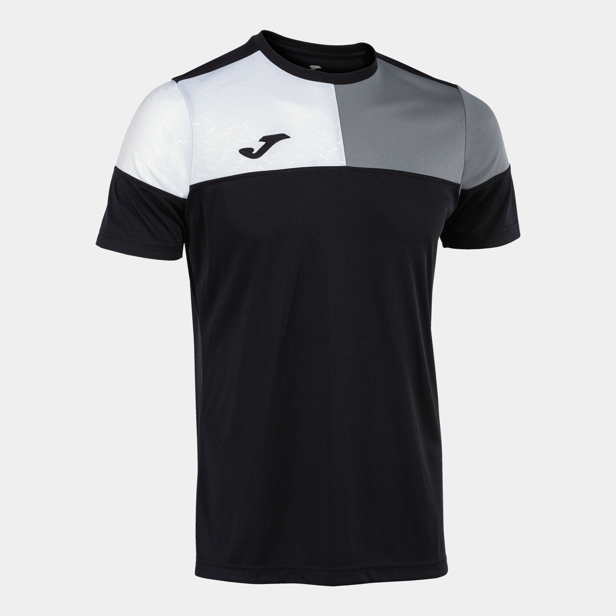 Shirt short sleeve man Crew V black gray | JOMA®