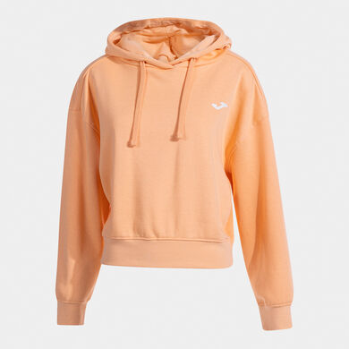 Hooded sweater woman Step orange
