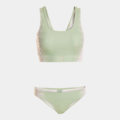 Bikini mujer Santa Mónica II verde blanco
