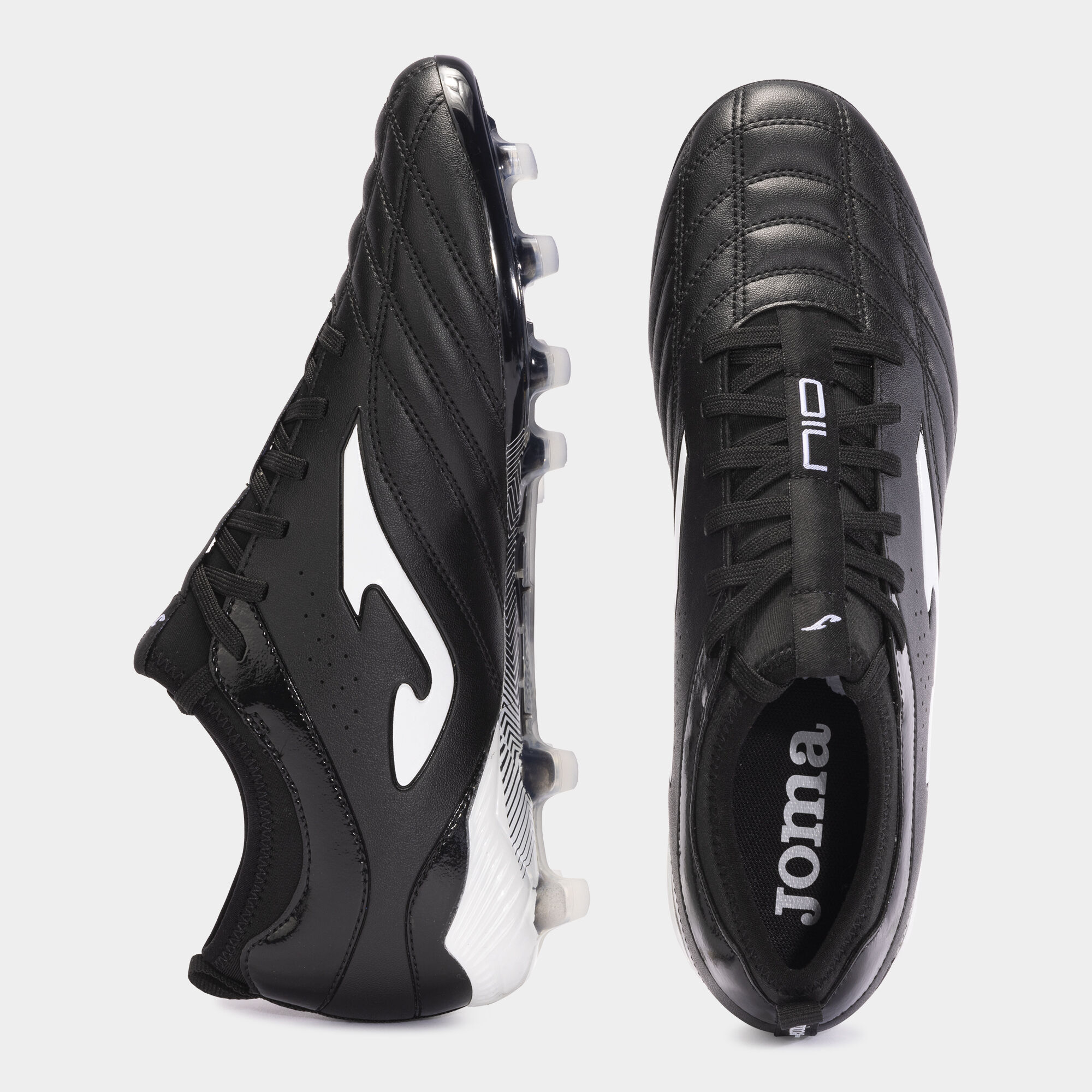Football boots Numero-10 24 firm ground FG black white | JOMA®