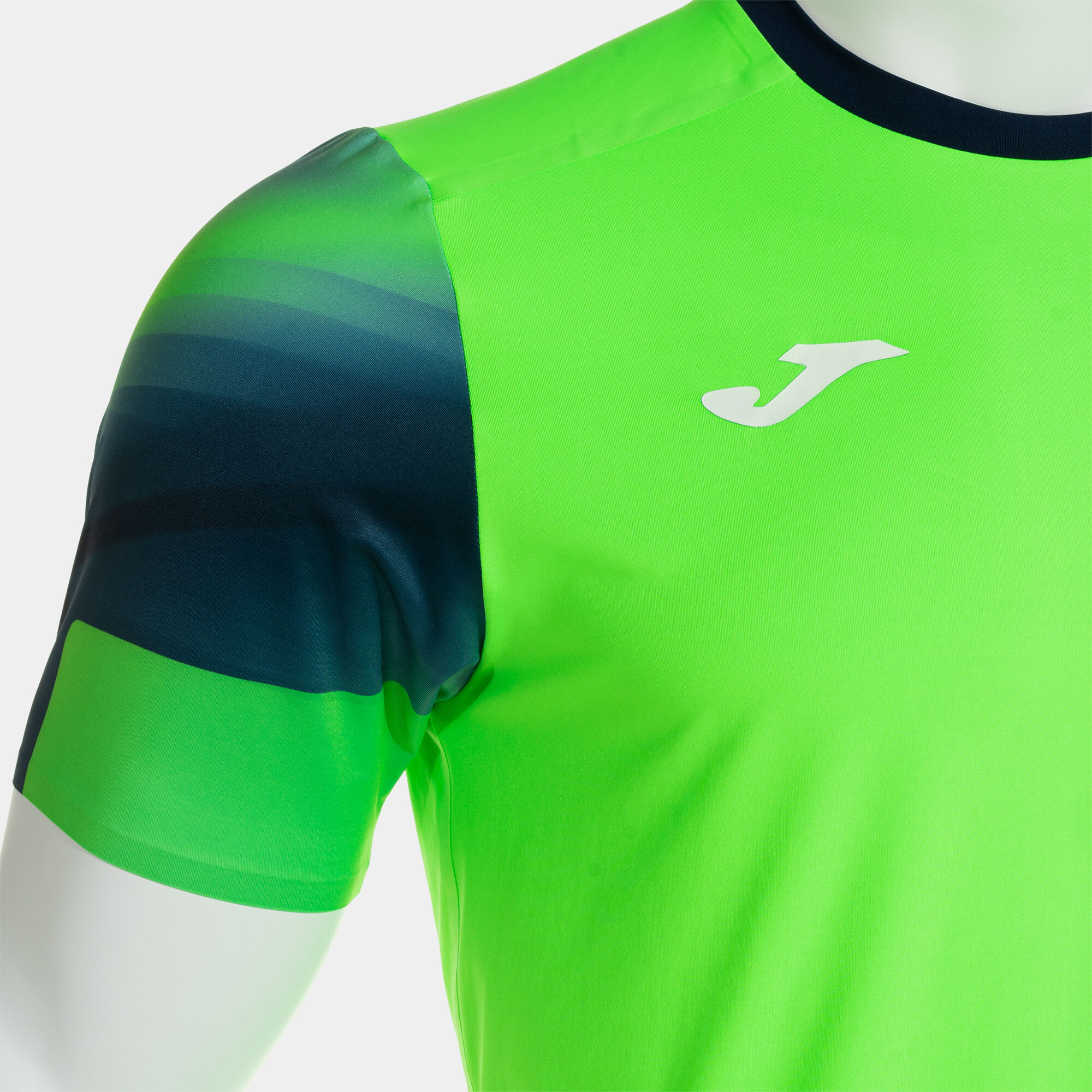 Shirt short sleeve man Elite XI fluorescent green navy blue | JOMA®