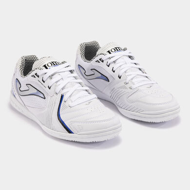 Scarpe calcio a 5 Dribling 24 indoor bianco blu