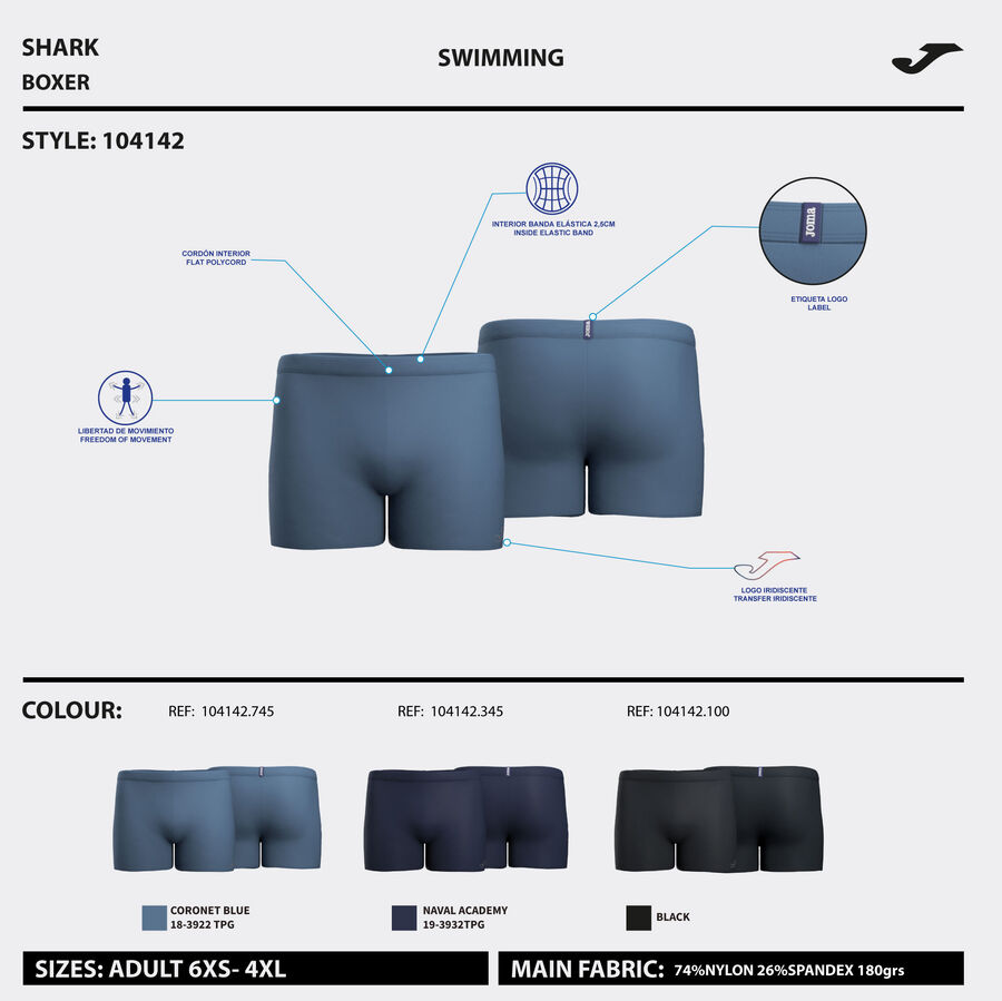 BOXER DE BAÑO SHARK