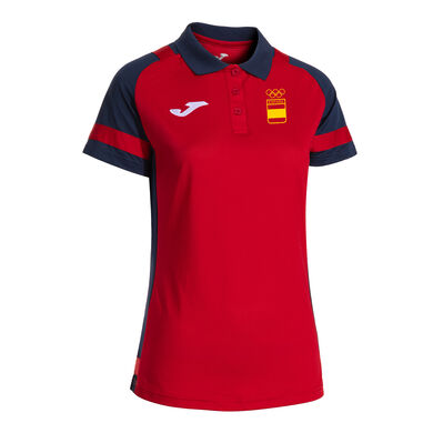 Kurzarm-poloshirt Spanisches Olympisches Komitee frau