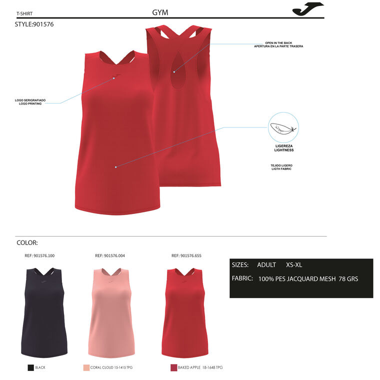 CAMISETA TIRANTES CORE image number null