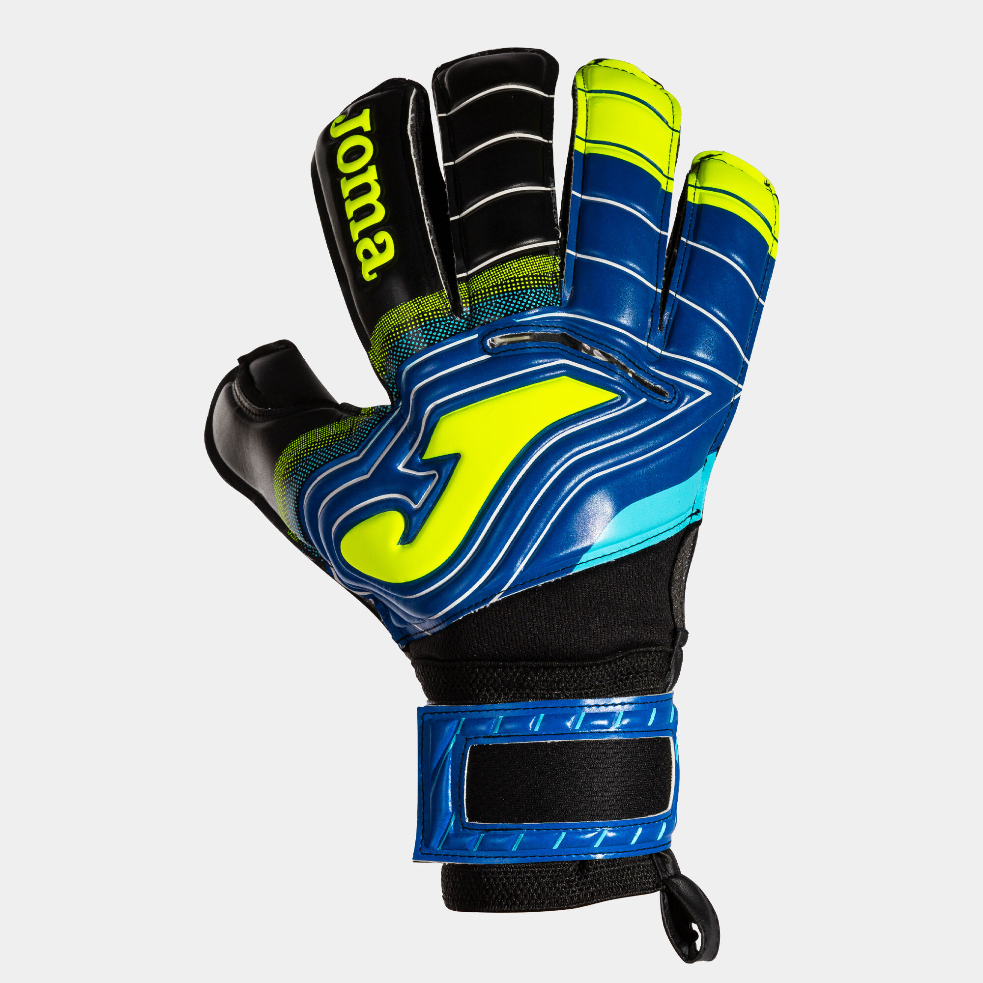 Football goalkeeper gloves Brave black blue