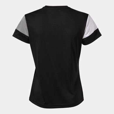 Camiseta manga corta mujer Crew V negro gris