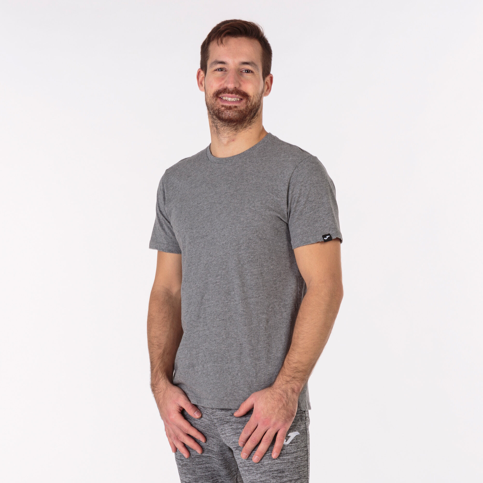 Camiseta manga corta hombre Desert gris melange JOMA