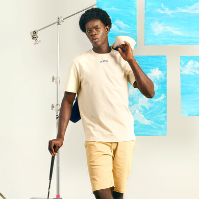 Camiseta manga corta hombre Mimetic beige