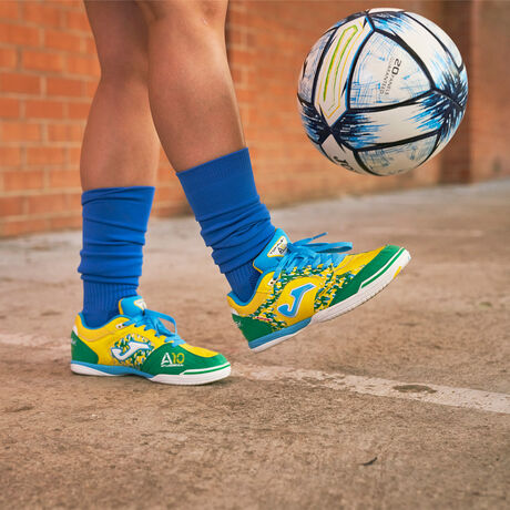 Sportschuhe hallenfußball Amandinha Top Flex innen gelb grün | JOMA®