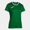 Camiseta manga corta mujer COMBI PREMIUM verde blanco