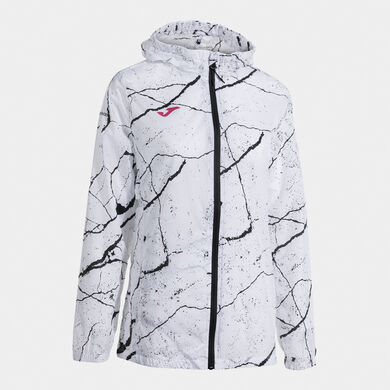 Regenjacke frau R-Night weiß schwarz