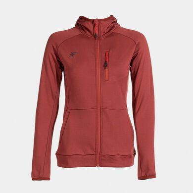 Chaqueta con capucha mujer Mystic rojo