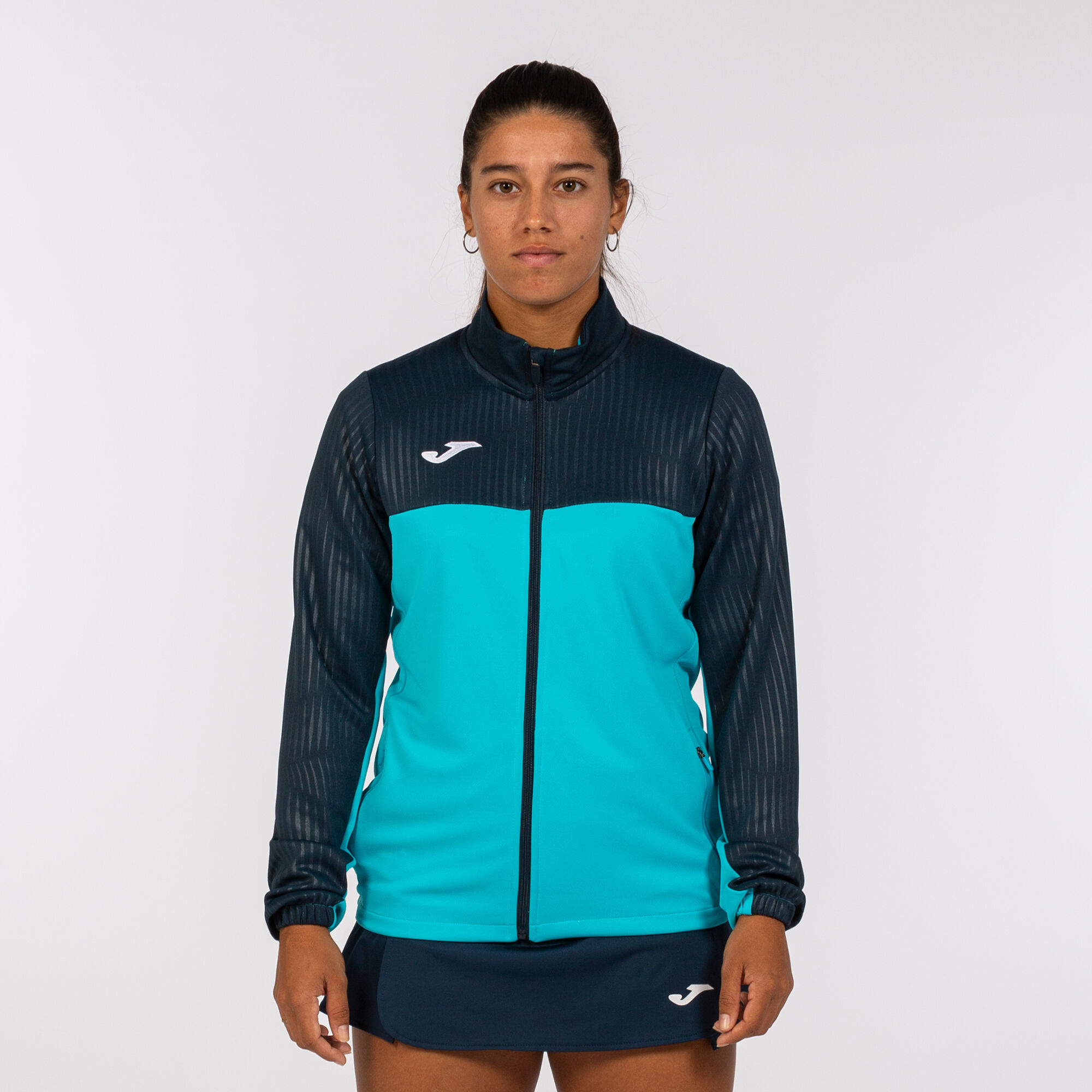Joma Academy IV Sudadera de Tenis Mujer - Navy/Fluor Turquoise