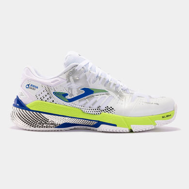 Zapatillas Slam Men 24 clay hombre blanco amarillo flúor