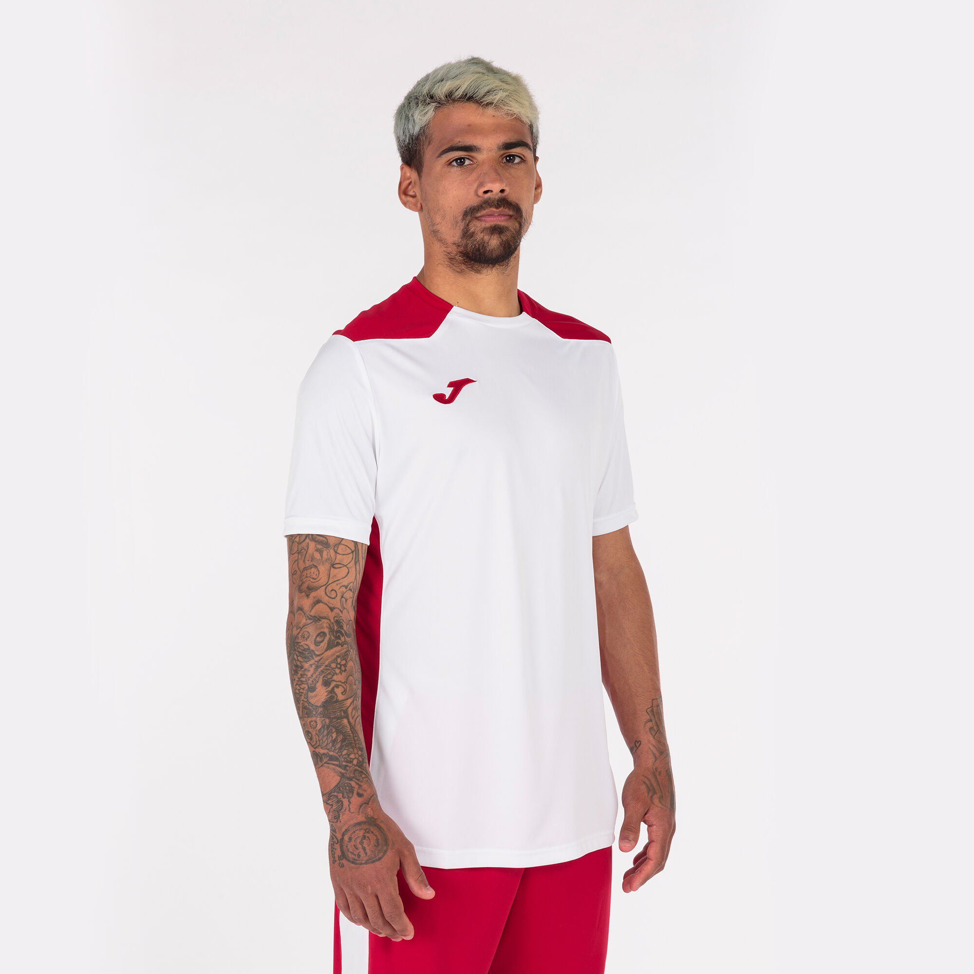 Camiseta manga corta hombre Championship VI blanco rojo