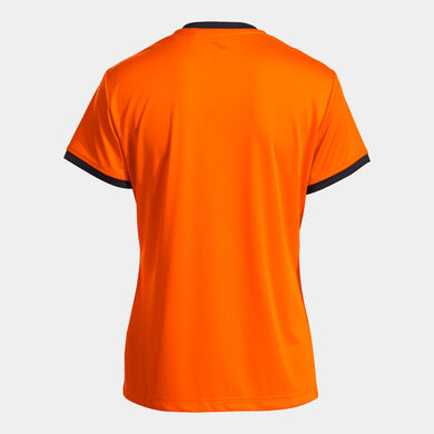 Shirt short sleeve woman COMBI PREMIUM orange black
