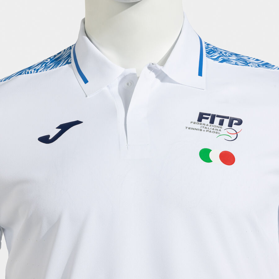 POLO MANGA CORTA COMP. OFI. FED. ITALIA TENIS Y PADEL