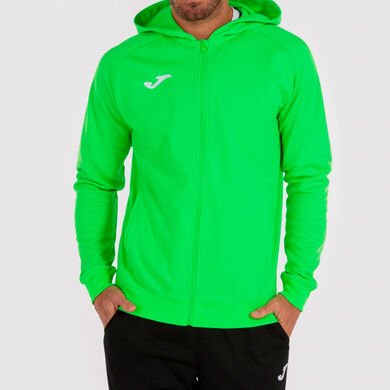 Chaqueta con capucha hombre Menfis verde flúor