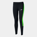 Mallas largas mujer Eco Championship negro verde flúor
