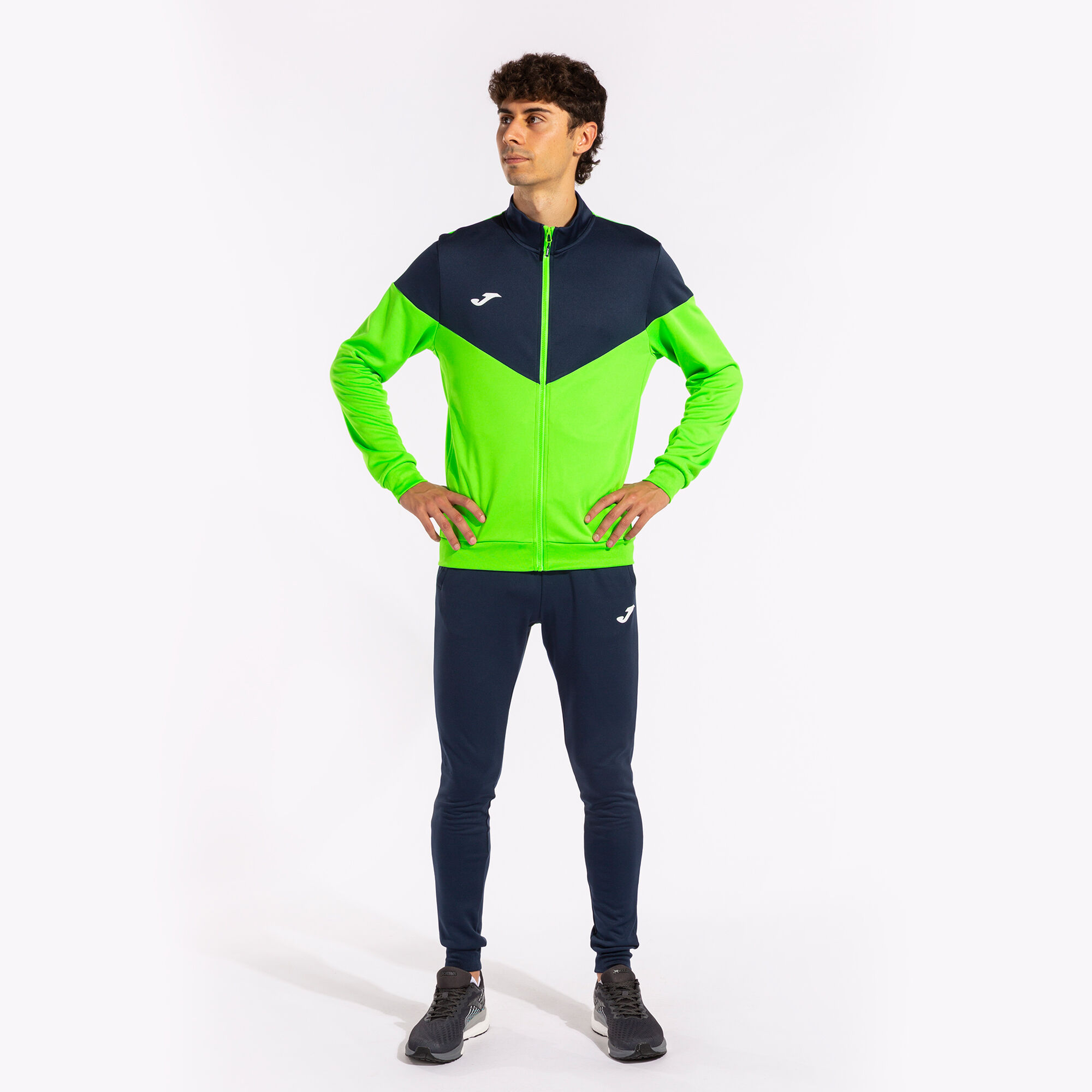 Blue and lime green tracksuit clearance