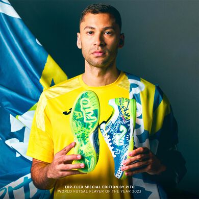 Pantofi sport fotbal &icirc;n sală Top Flex 25 Pito indoor albastru regal