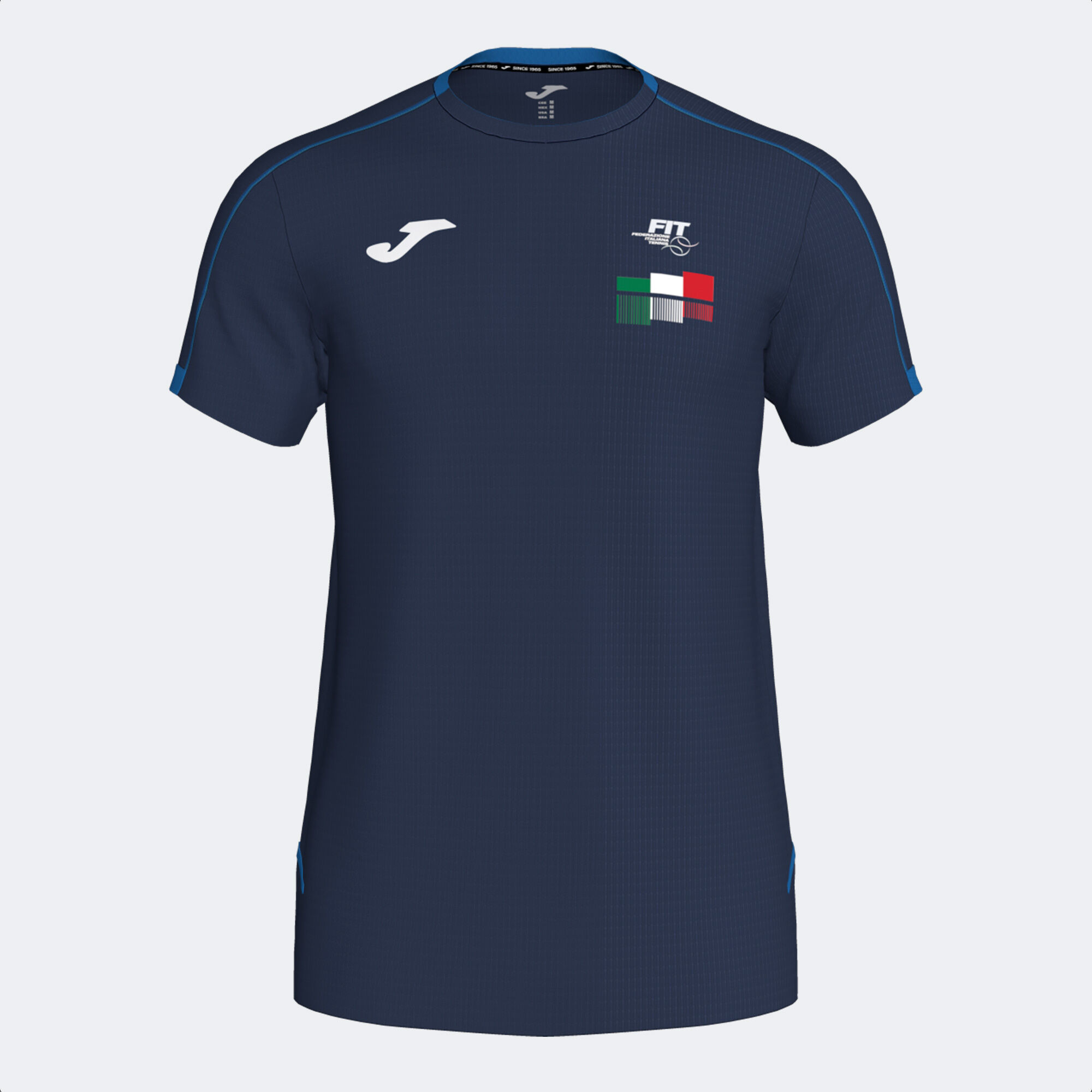 T-shirt manga curta competição Federação Italiana De Tenis