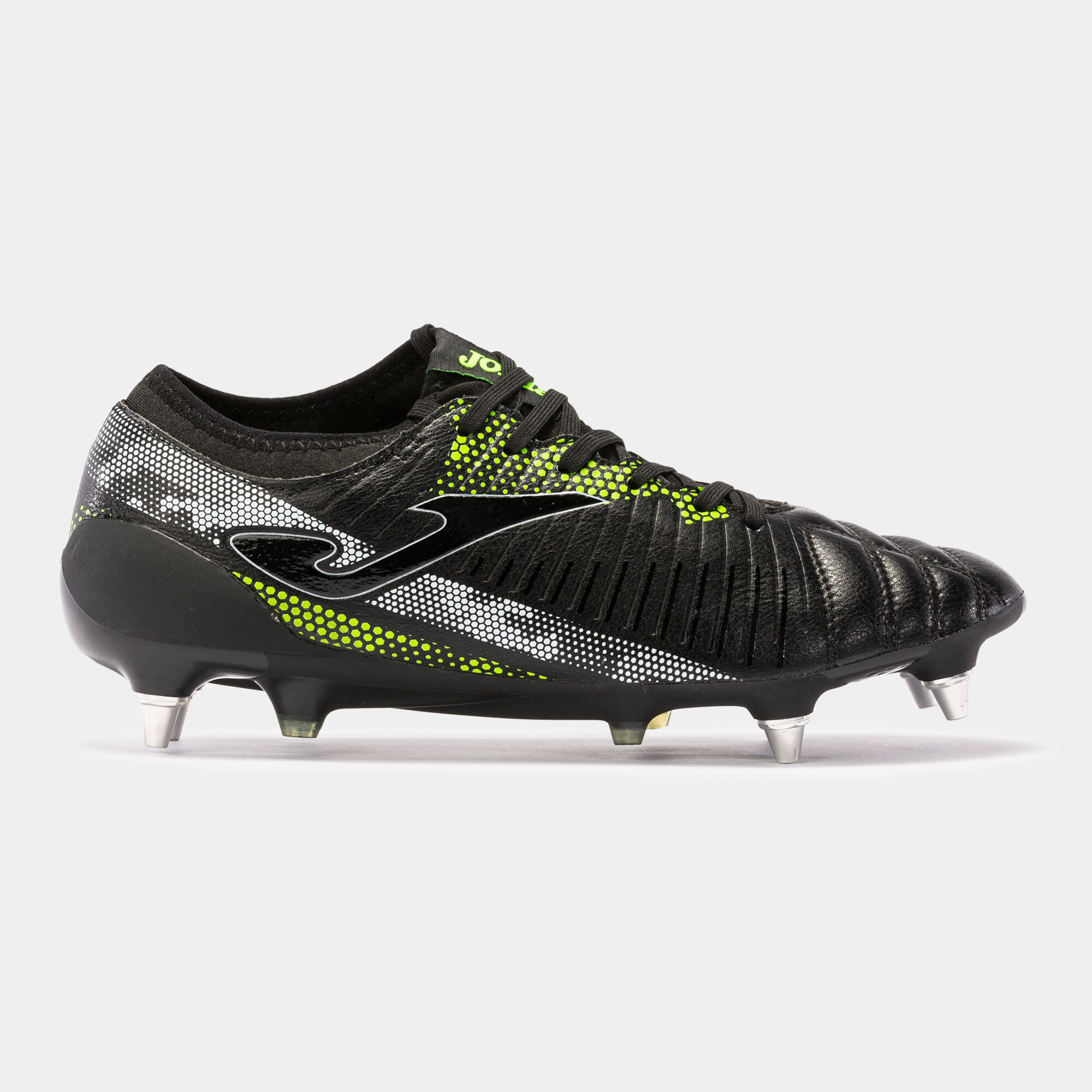 Buty piłkarskie Propulsion Cup 21 miękkie podłoże SG czarny fluorescencyjny zólty