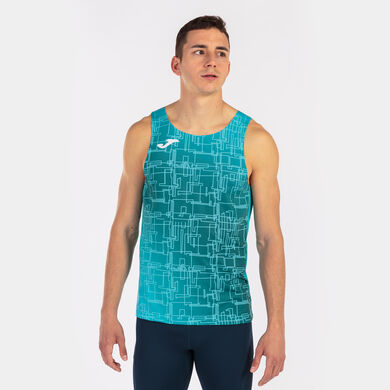 Camiseta tirantes hombre Elite VIII turquesa