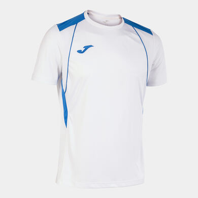Shirt short sleeve man Championship VII white royal blue