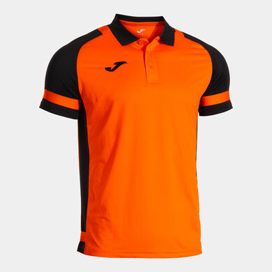 Polo manches courtes homme Lider orange noir
