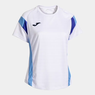 Maglia a manica corta donna Montreal bianco celeste