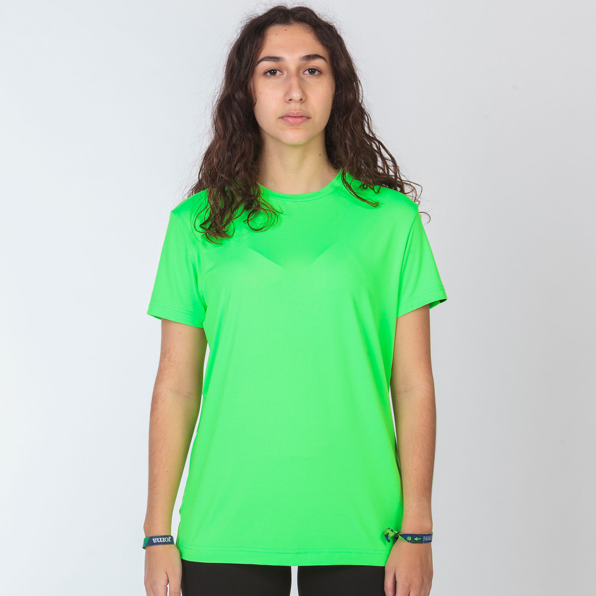 MAILLOT MANCHES COURTES FEMME TORNEO VERT FLUO
