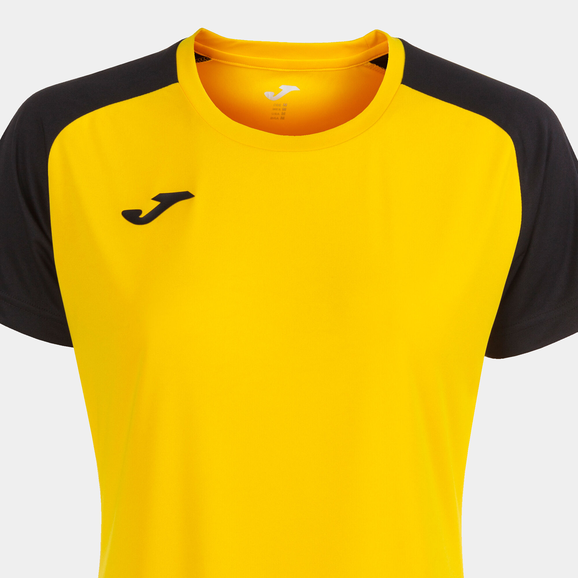 Camiseta manga corta mujer Academy IV amarillo negro