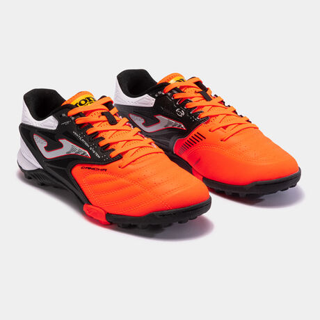 Botas fútbol Cancha 23 moqueta - turf naranja negro