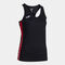 Camiseta tirantes mujer Olimpiada negro rojo