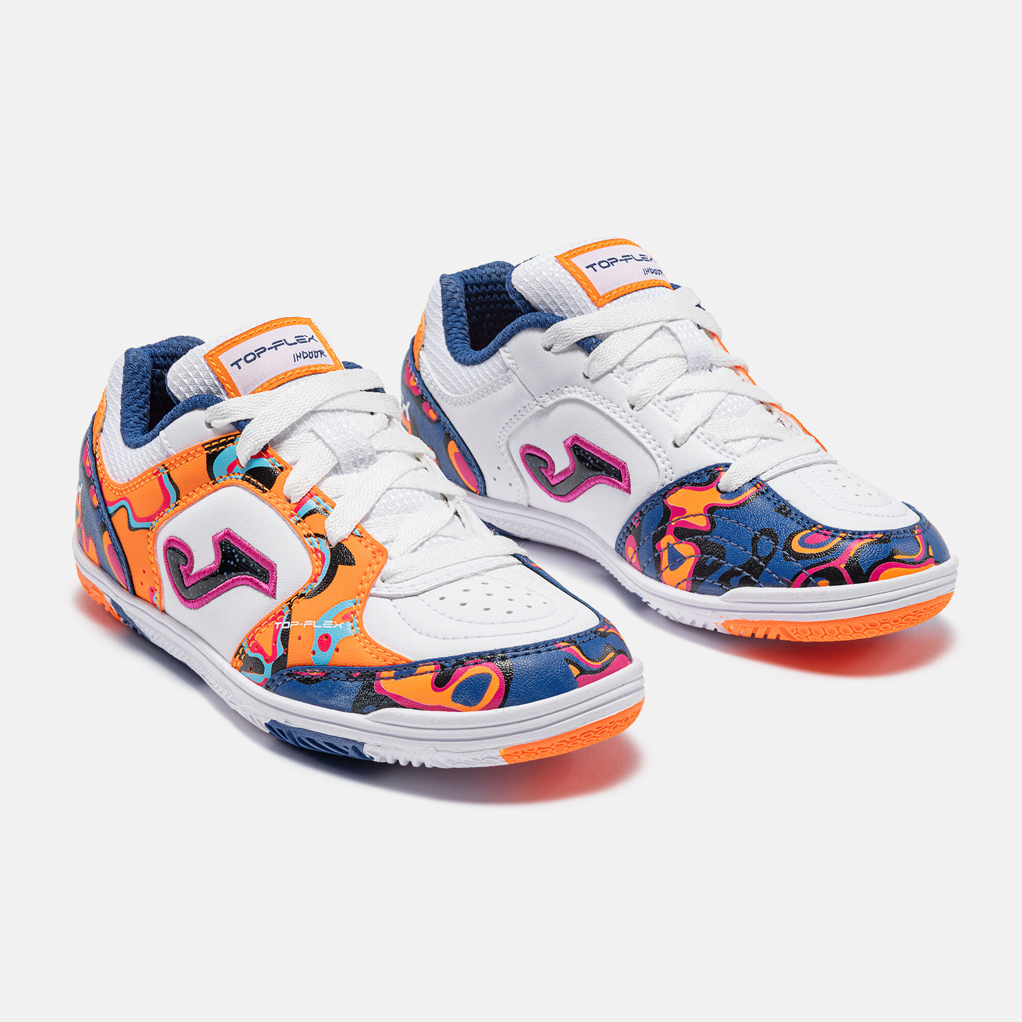 Futsal shoes Top Flex Jr 26 indoor junior white orange | JOMA®