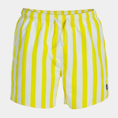 Bañador bermuda hombre Party amarillo blanco
