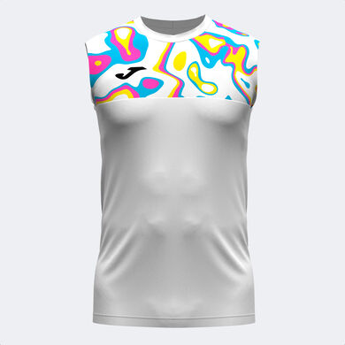 Sleeveless t-shirt man Torneo white