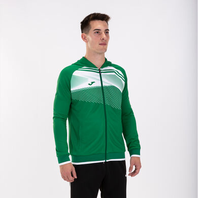 Chaqueta con capucha hombre Supernova II verde blanco