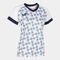 Shirt short sleeve woman Supernova III white navy blue