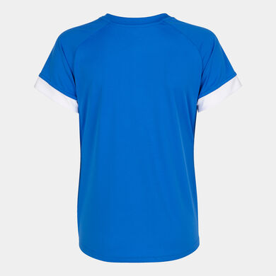 Maglia a manica corta donna Supernova III blu reale bianco